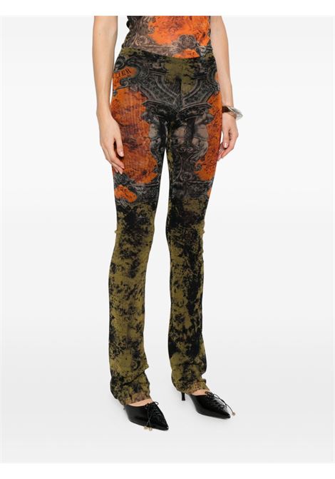 pantaloni mesh printed médaillon donna multicolor JEAN PAUL GAULTIER | 25/03-W-TR016-M006P004115